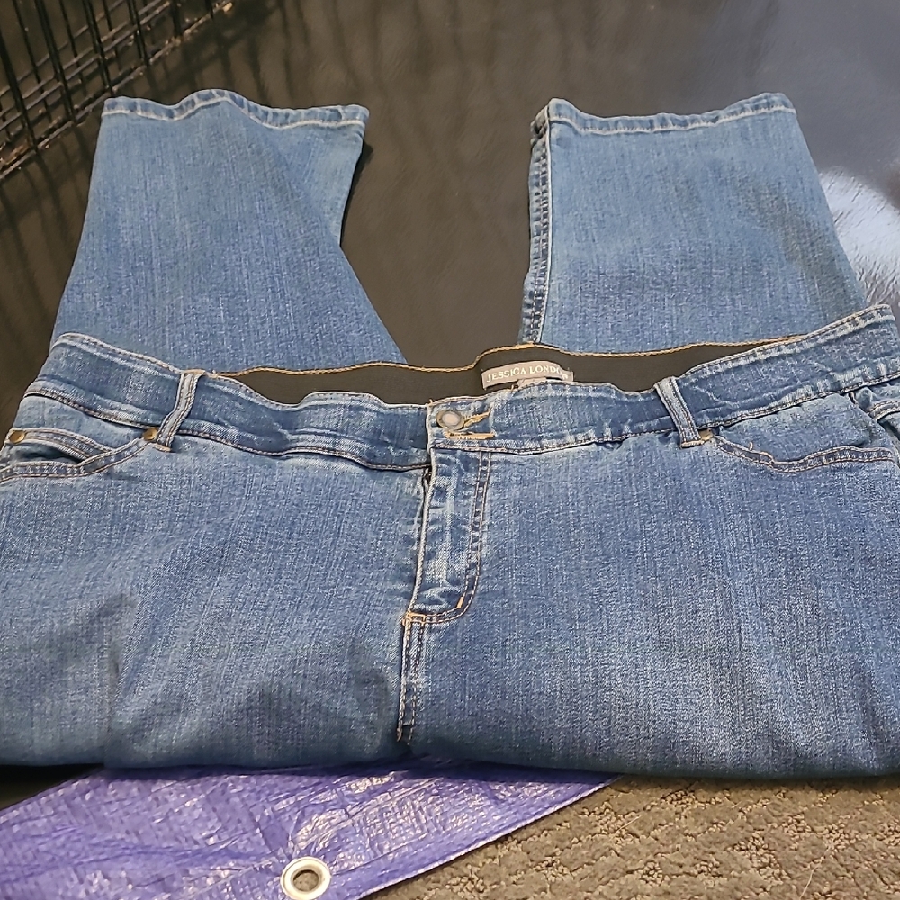 Classic Blue Denim capris